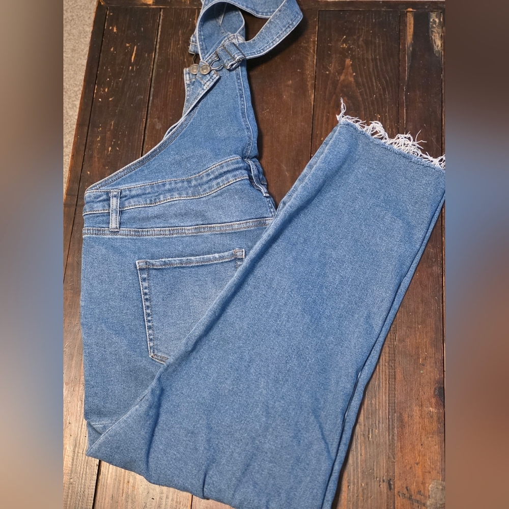 Ava & Viv Women's Blue Denim Overalls Jeans - Classic Light Blue